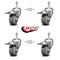 Service Caster 3.5 Inch Gray Polyurethane Swivel 3/8 Inch Stem Caster Set with Total Lock Brake SCC-TSTTL20S3514-PPUB-381615-4 - alternate 4